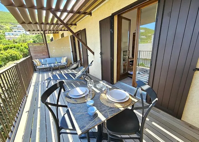 Appartement Bel Avec Piscine Cap Corse- Sisco